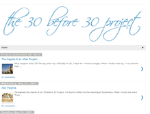 Tablet Screenshot of 30before30project.com